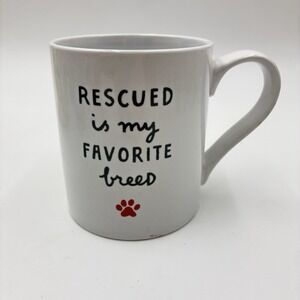 Rescued Is My Favorite Breed Mug Coffee Cup Gift Dog Owner Lover